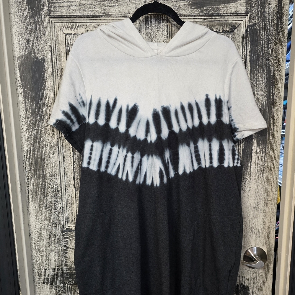 Extra long fleece tie dye